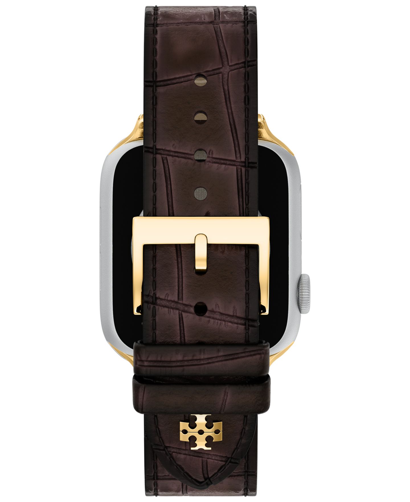 Женский ремешок для часов Tory Burch Brown Leather Kira Band for Apple Watch — фото 4