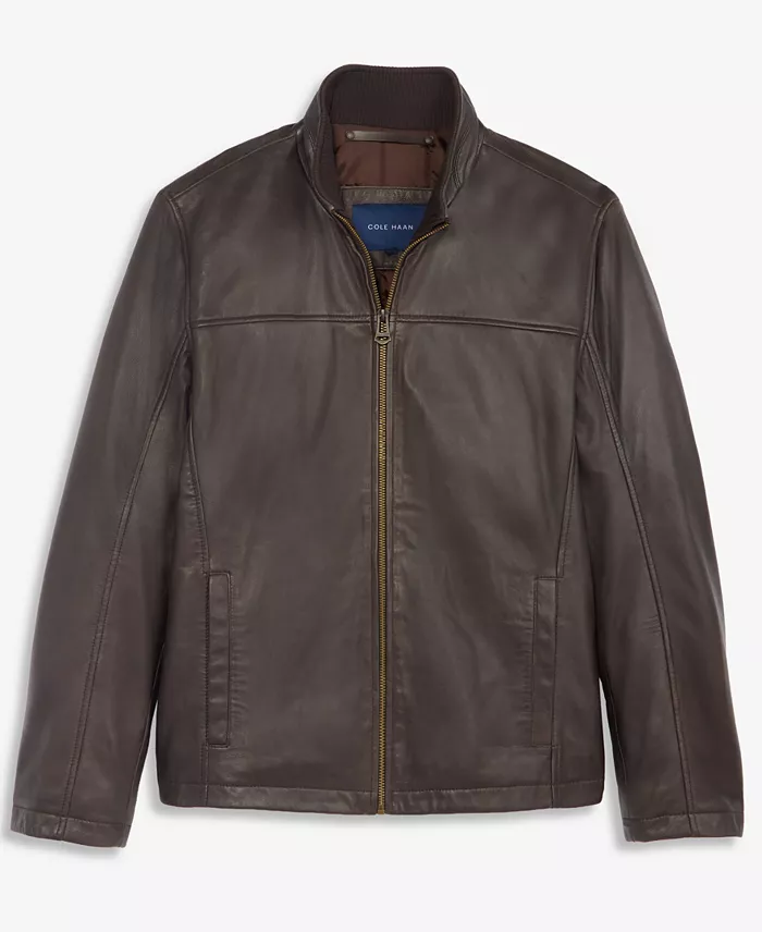 Men's Smooth Genuine Leather Jacket - thumbnail 6