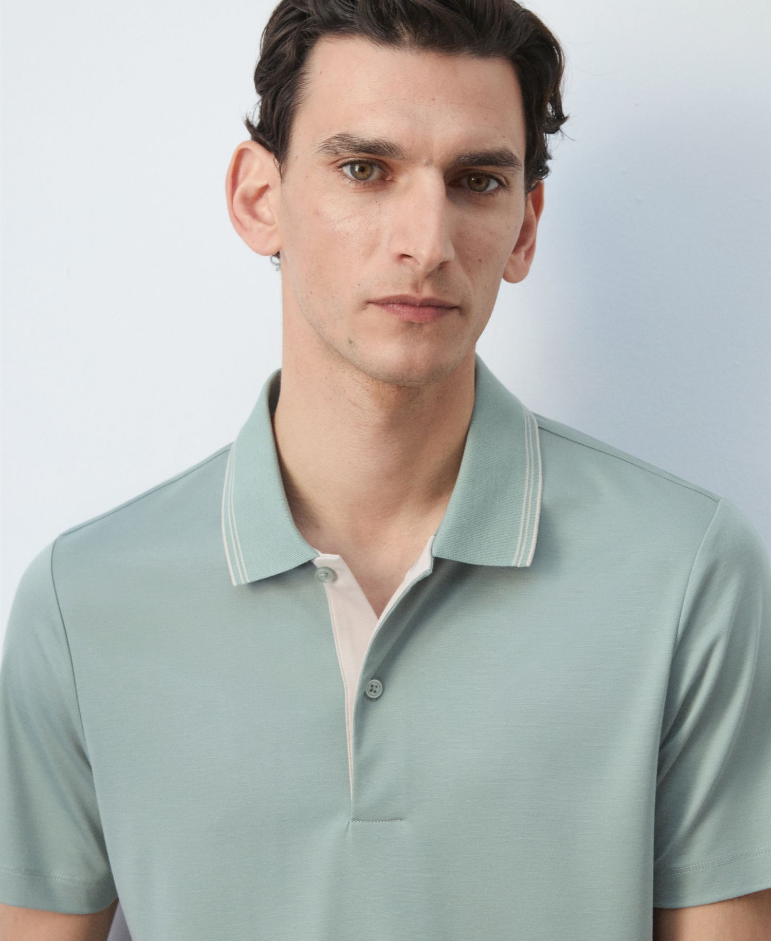 Men's Slim-Fit Solid Polo Shirt
