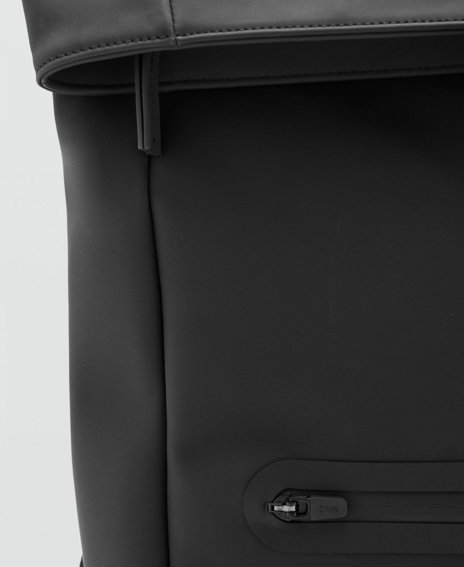 Men's Flap Closure Rubberized Backpack