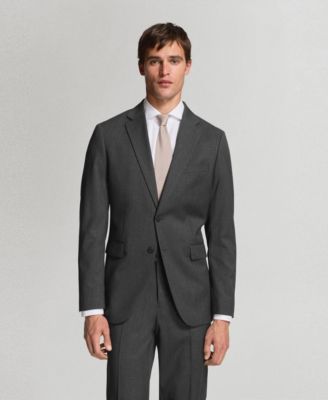Men's Wool Slim-Fit Suit Jacket