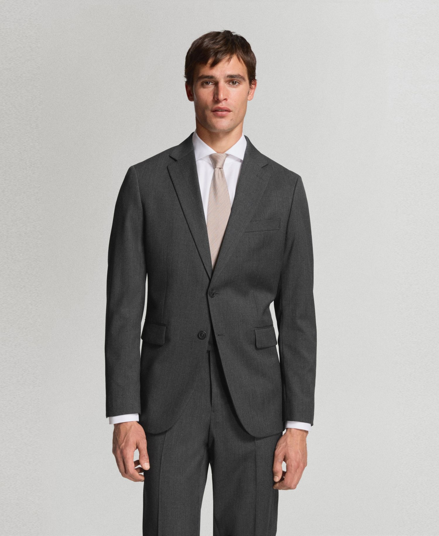 Men's Wool Slim-Fit Suit Jacket
