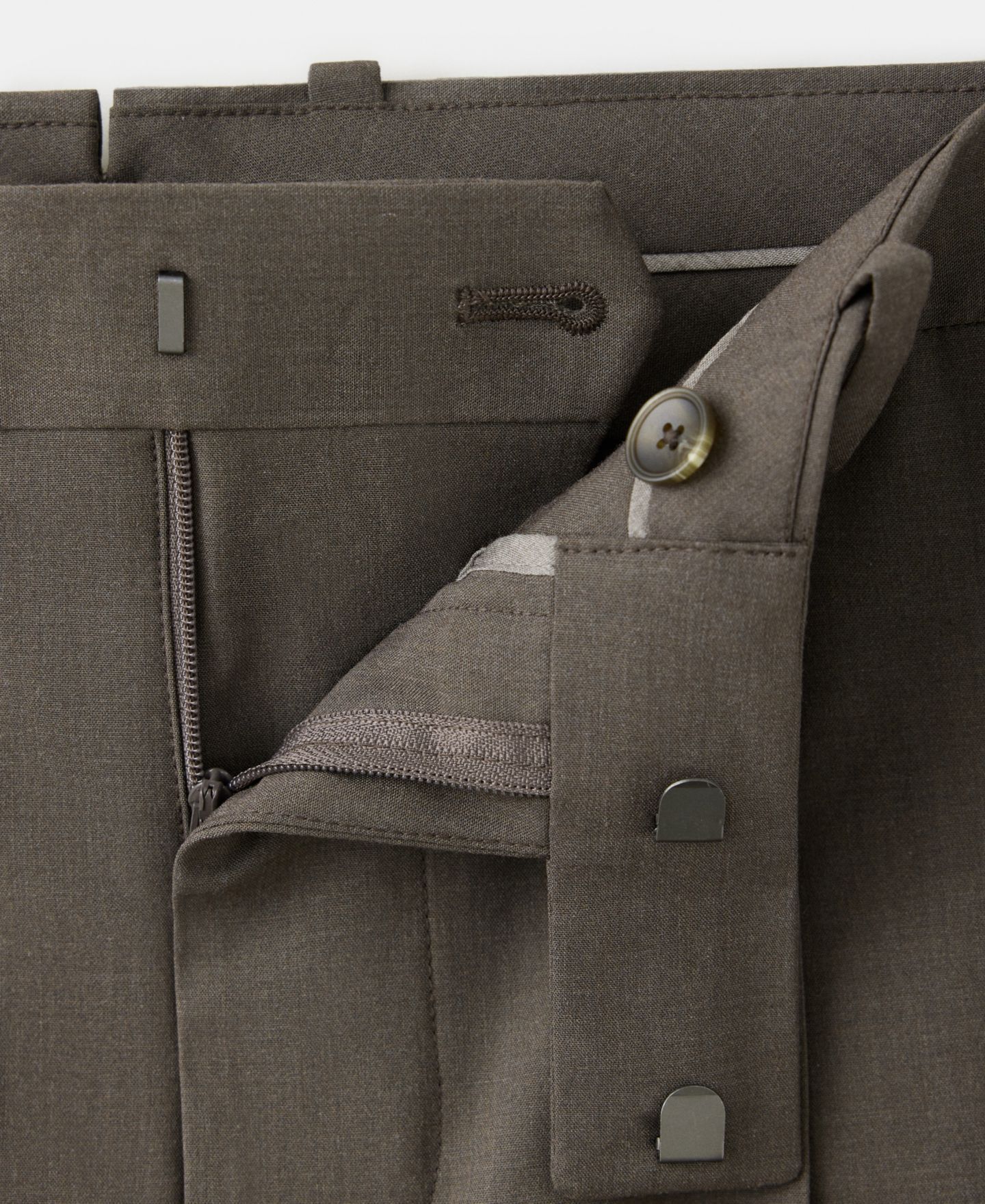 Мужские брюки MANGO Boston Regular-Fit Suit, цвет: Средний коричневый — фото 7