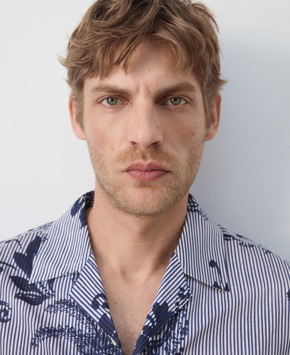 Mango Men's Cotton Printed Shirt