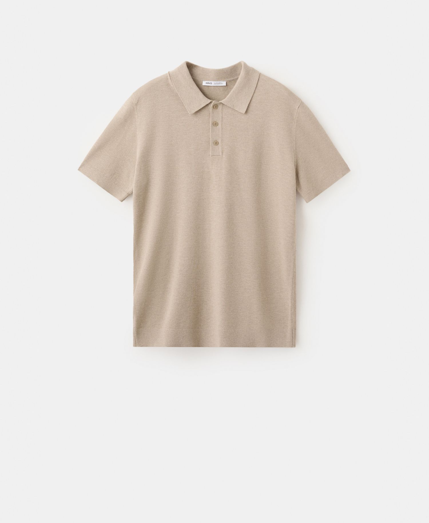 Men's Fine-Knit Cotton Polo Shirt