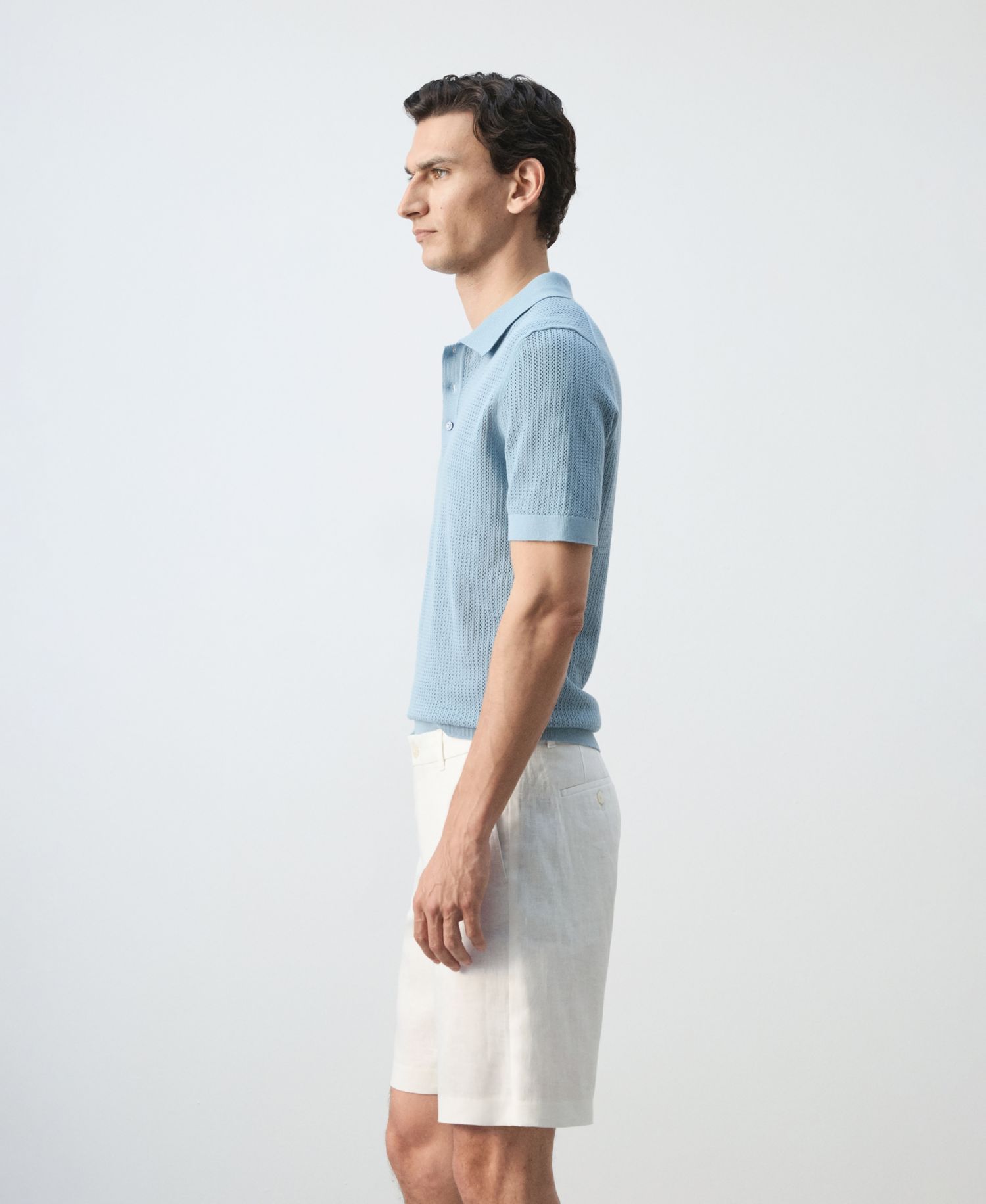 Men's Cotton Knitted Polo Shirt