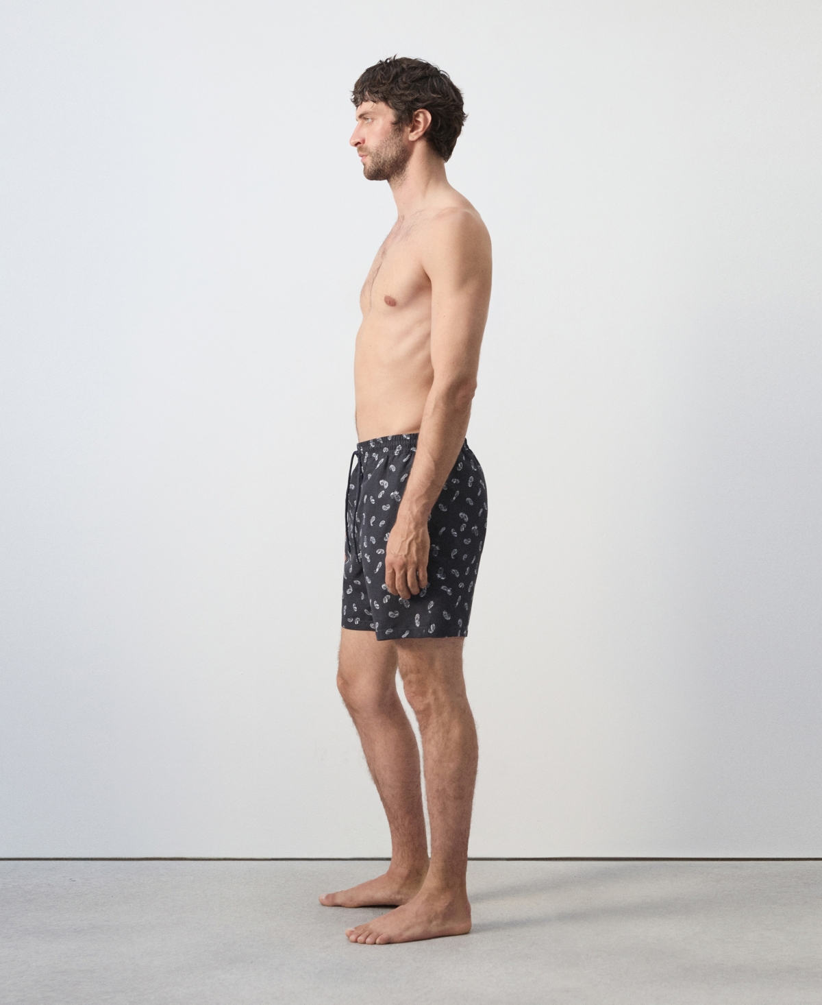 Mango Men's Printed Drawstring Swimsuit