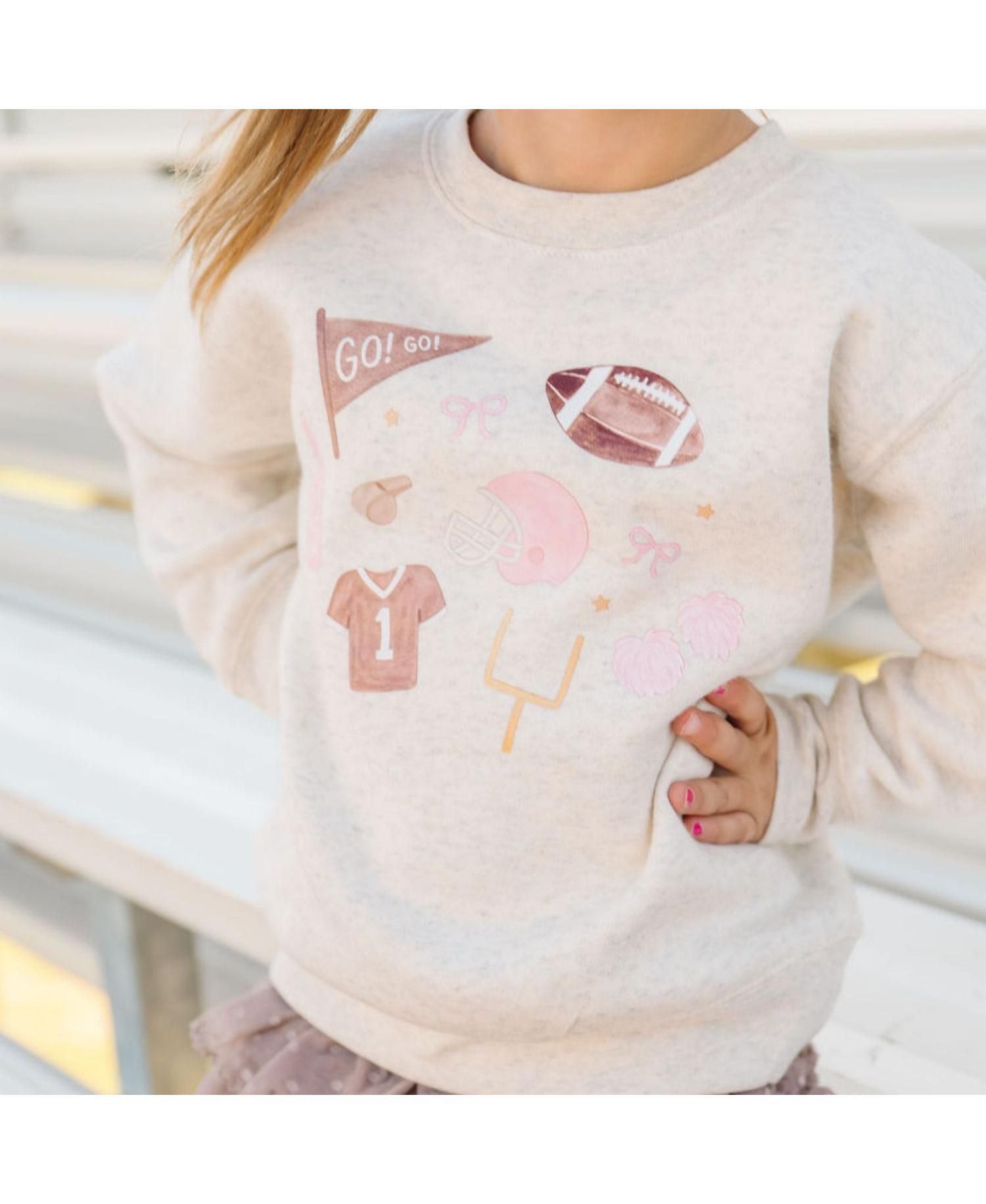 Little Girls Game Day Icon Sweatshirt