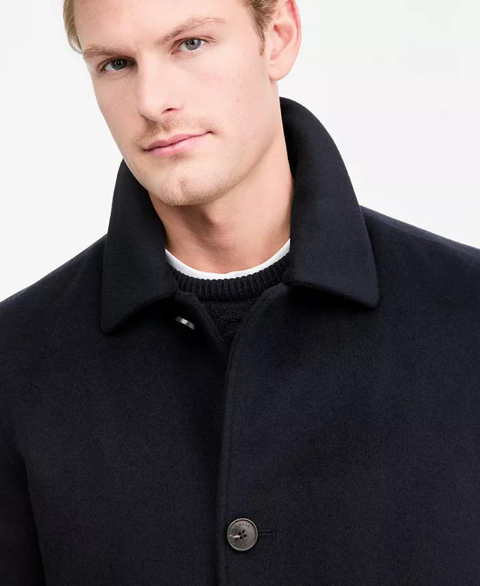 Men's Regular-Fit Cashmere-Wool Blend Single-Breasted Car Coat - thumbnail 3