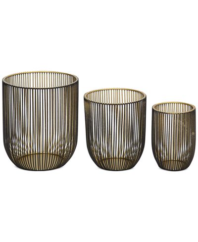 Metal Wire Tea Light Holder, Set of 3
