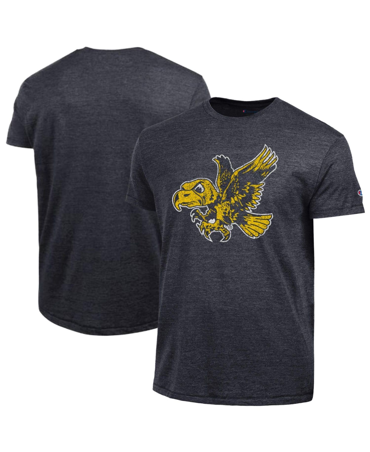 Men's Black Iowa Hawkeyes Triumph Tri-Blend T-Shirt
