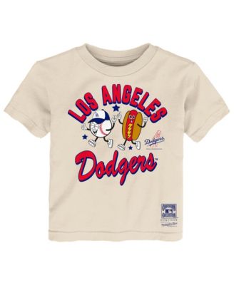 Toddler Natural Los Angeles Dodgers Snack T-Shirt