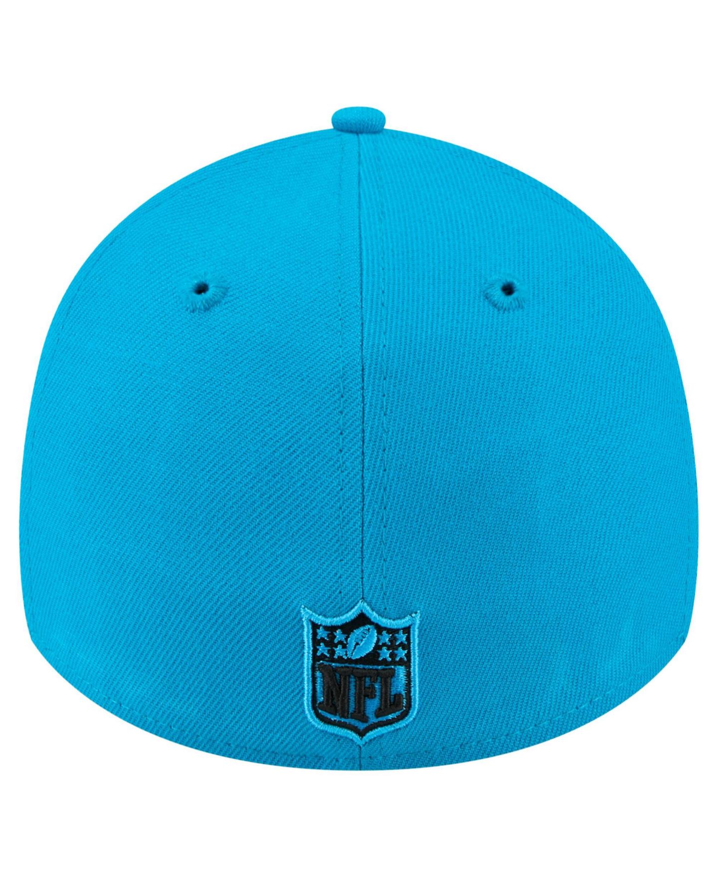 Мужская кепка New Era Blue Carolina Panthers Core Team 39THIRTY Flex Hat — фото 5