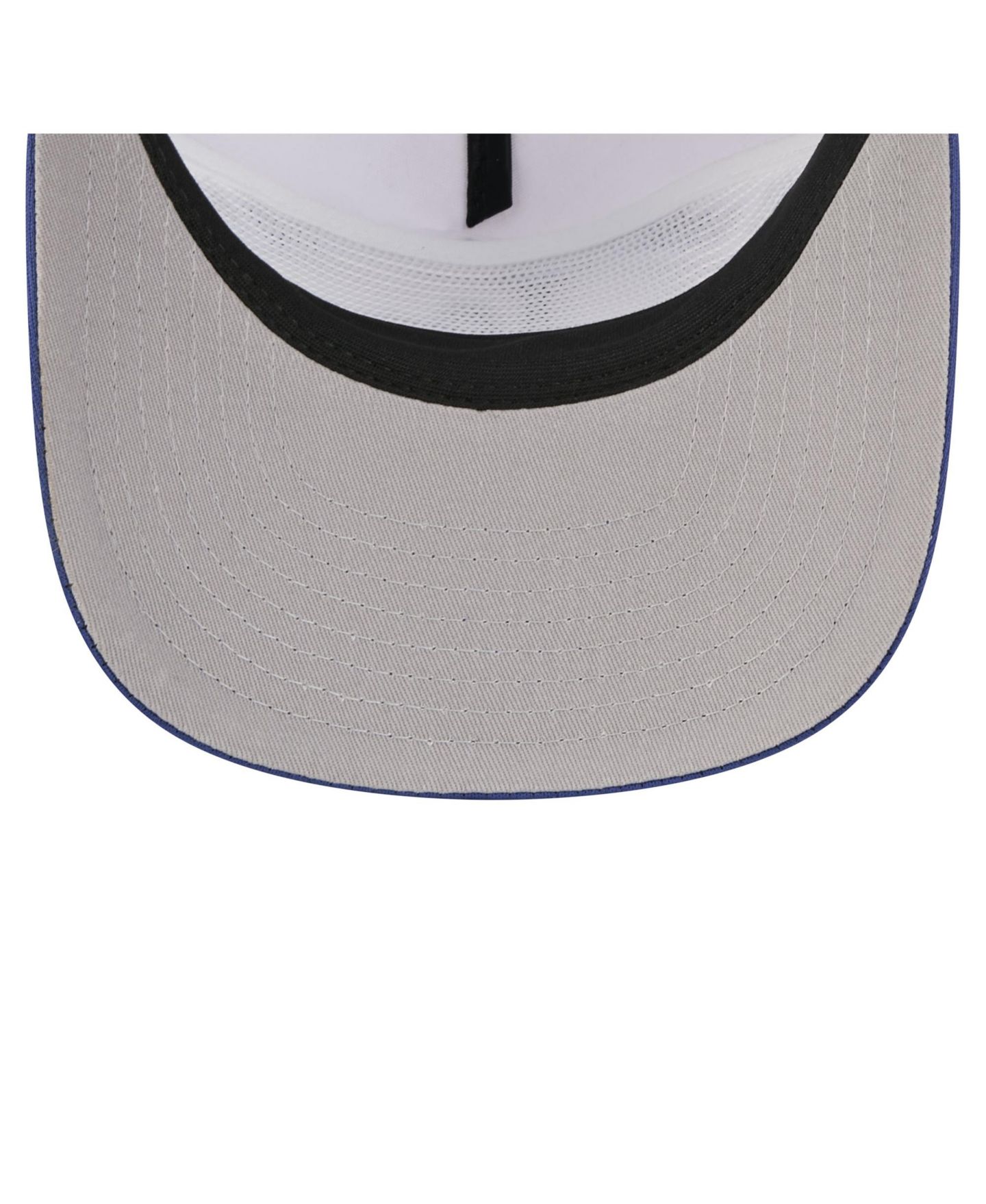 Мужская кепка New Era White/Royal Los Angeles Dodgers Retro Cut 19TWENTY Adjustable Trucker Hat — фото 2