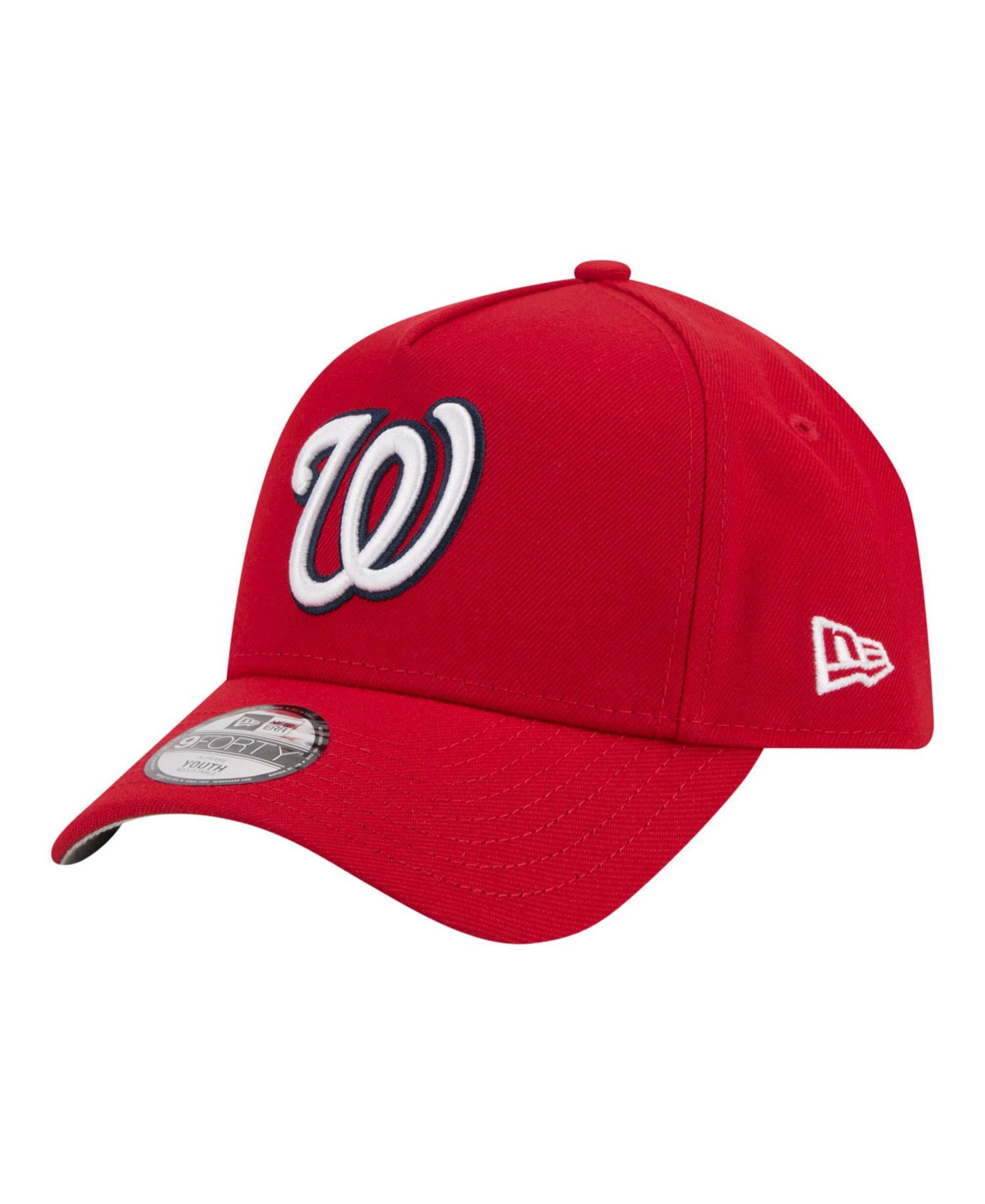 Big Boys and Girls Red Washington Nationals 9FORTY A-Frame Adjustable Hat