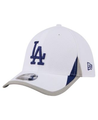 Men's White Los Angeles Dodgers Cut n Sew 39THIRTY Flex Hat
