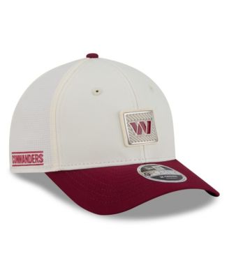 Men's Cream/Burgundy Washington Commanders 2026 NFL Training Camp 9FORTY Adjustable Hat
