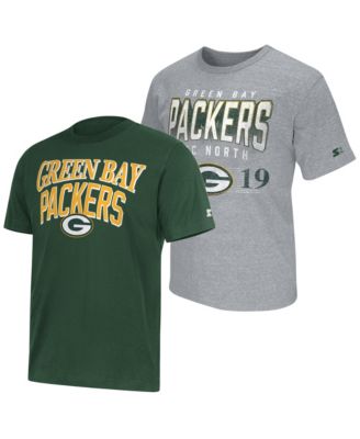 Men's 2-Pack Green/Gray Green Bay Packers Logo T-Shirt