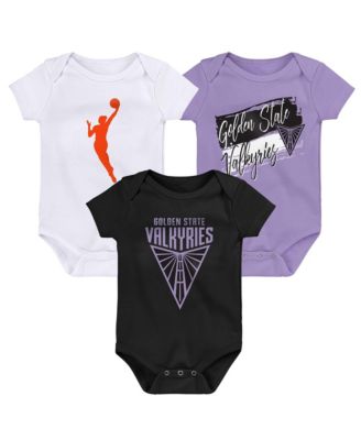 Baby Boys and Girls 3-Piece Golden State Valkyries Destiny Creeper Set