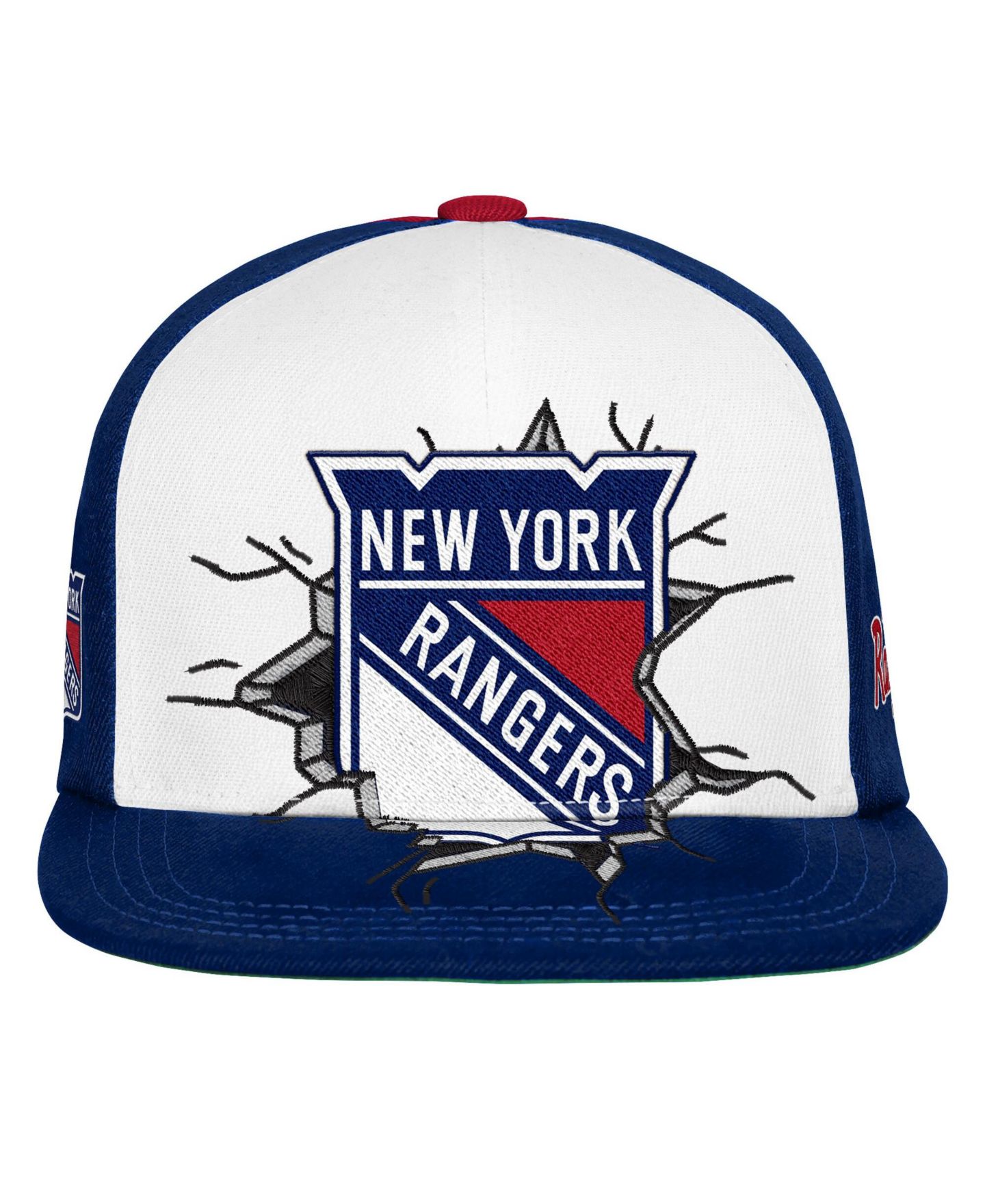 Детская кепка Mitchell & Ness Navy New York Rangers Mascot Snapback Hat — фото 3