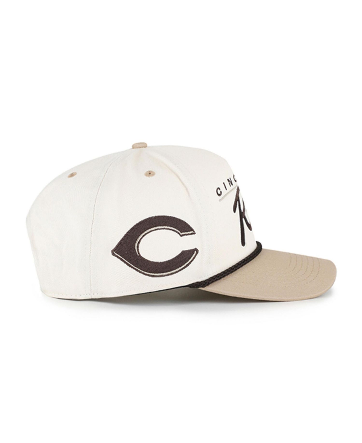 Men's Natural/Tan Cincinnati Reds Neutral Terrain Hitch Rope Adjustable Hat