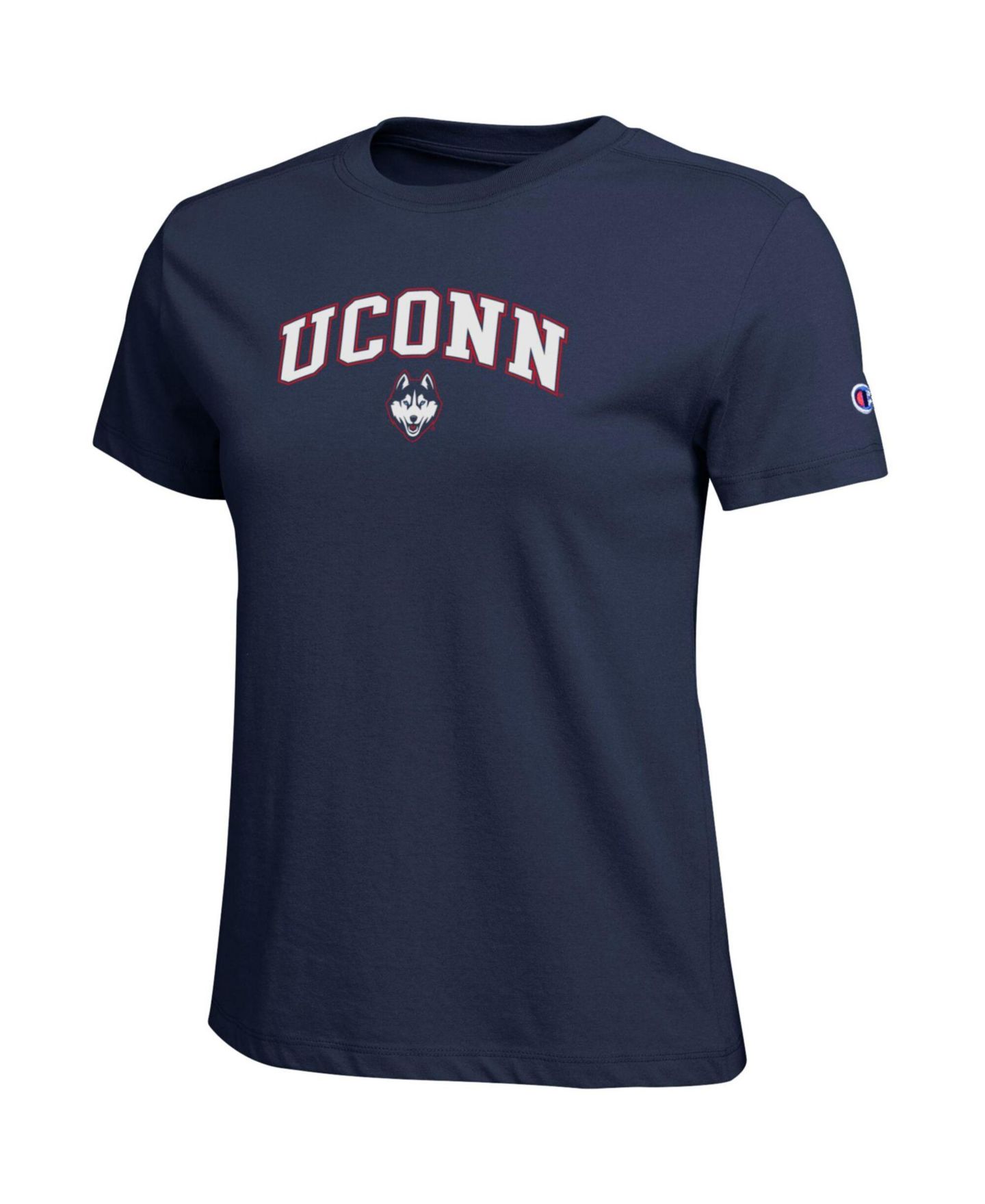Женская футболка Champion Navy UConn Huskies Arched Over Logo — фото 3