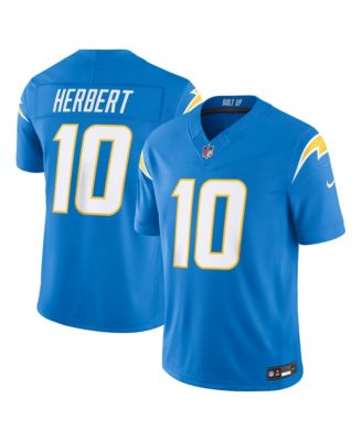 Men's Justin Herbert Powder Blue Los Angeles Chargers Vapor F.U.S.E. Stitched Limited Jersey
