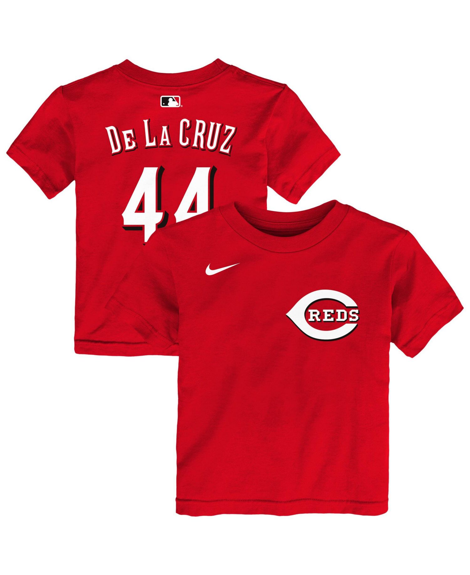 Baby Boys and Girls Elly De La Cruz Red Cincinnati Reds Name & Number T-Shirt