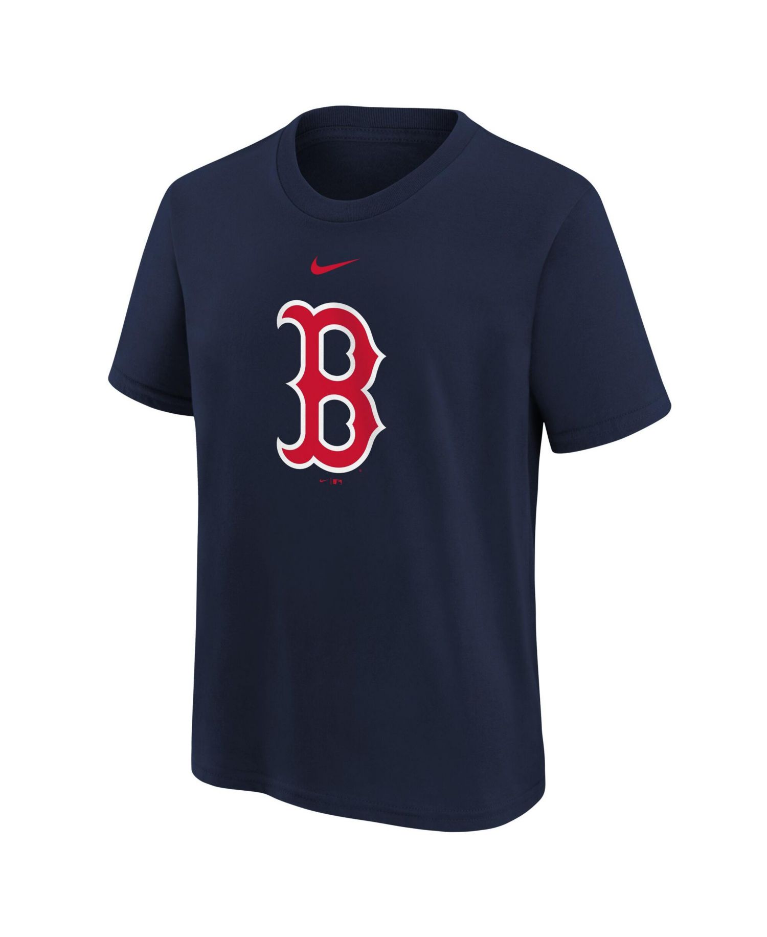 Big Boys and Girls Navy Boston Red Sox Large Logo T-Shirt