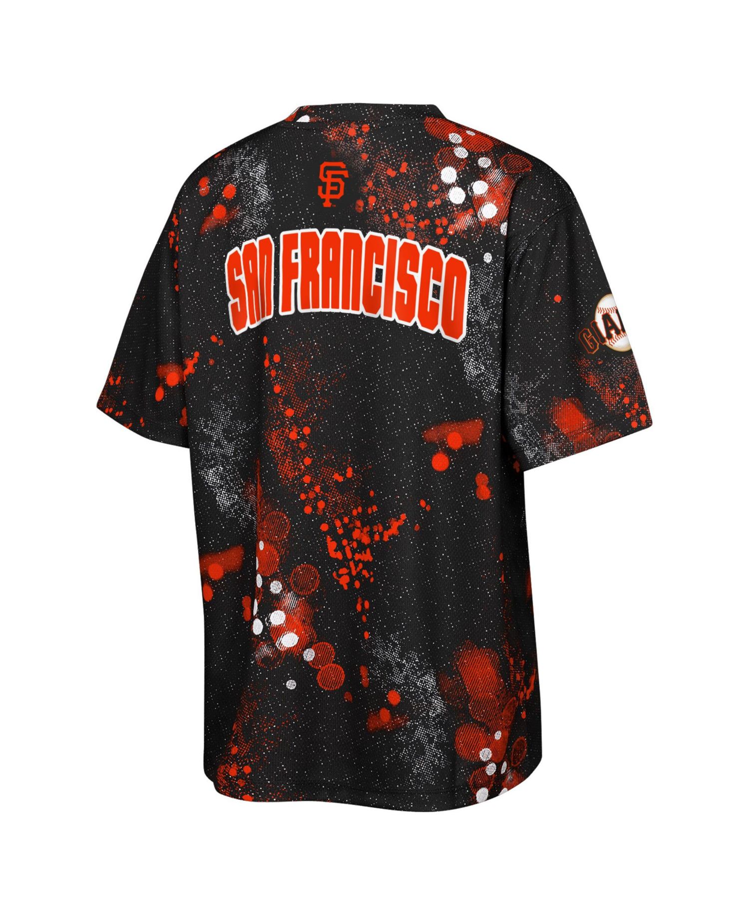 Big Boys and Girls Black San Francisco Giants Y2 Tech Stadium Lights T-Shirt