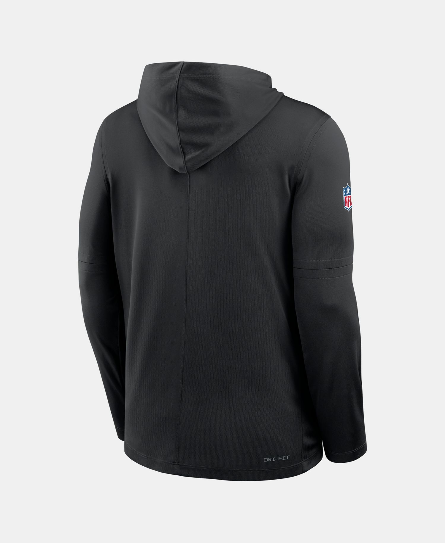 Men's Black Washington Commanders Sideline Dri-FIT Long Sleeve Hooded T-Shirt