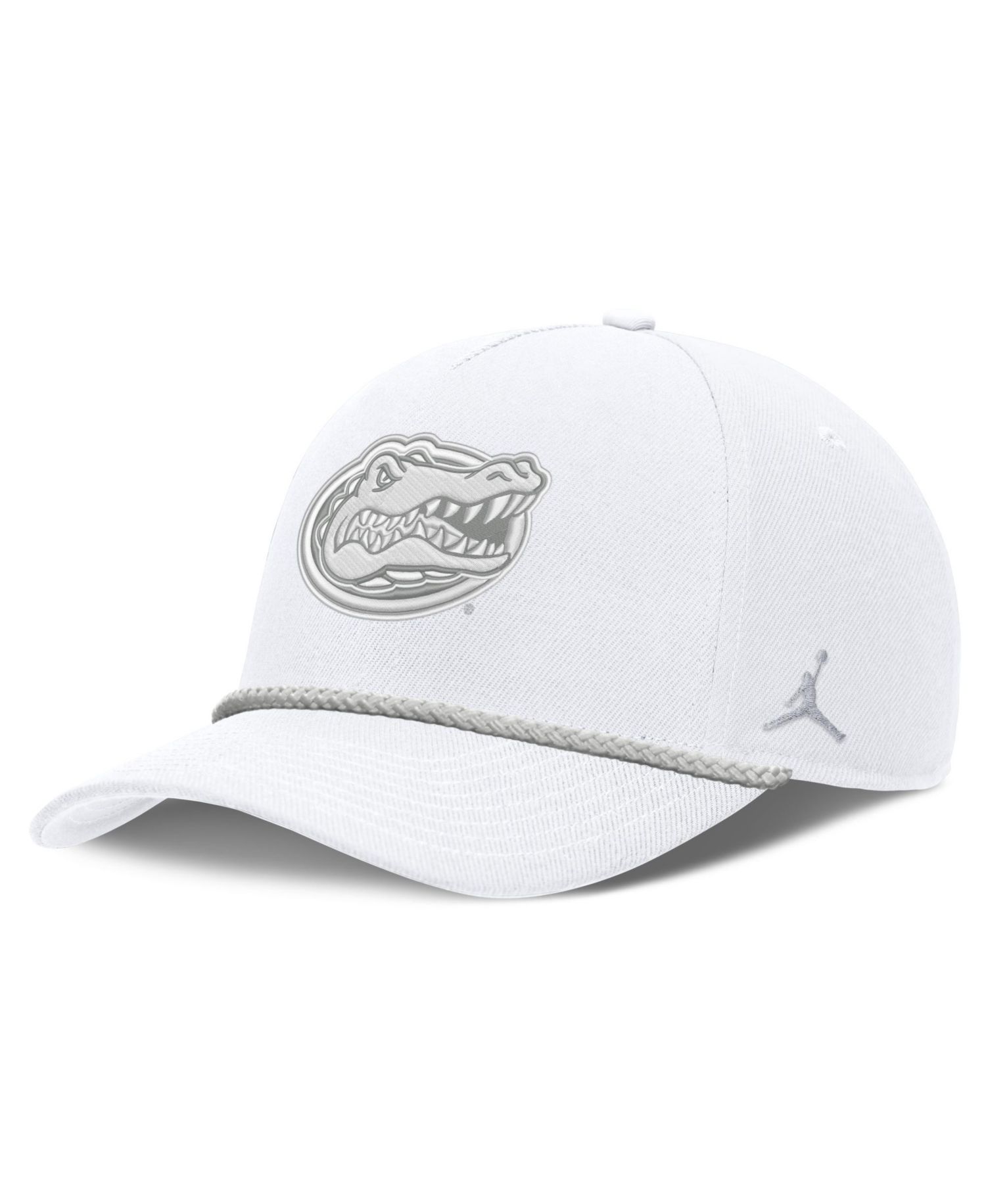 Men's and Women's White Florida Gators Rope Rise Adjustable Hat