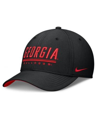 Men's Black Georgia Bulldogs Game Day Rise Swooshflex Hat