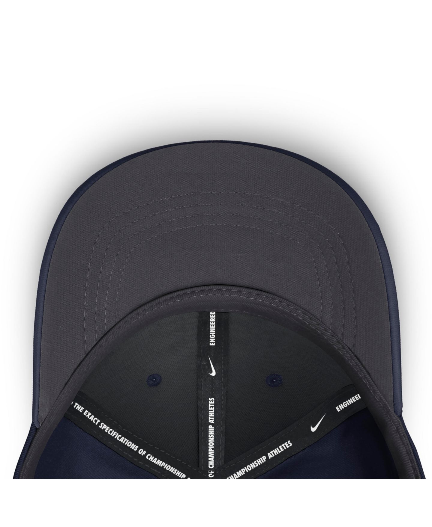 Мужской головной убор Nike Navy West Virginia Mountaineers Gameday Aerobill Swooshflex Dri-FIT Hat — фото 3