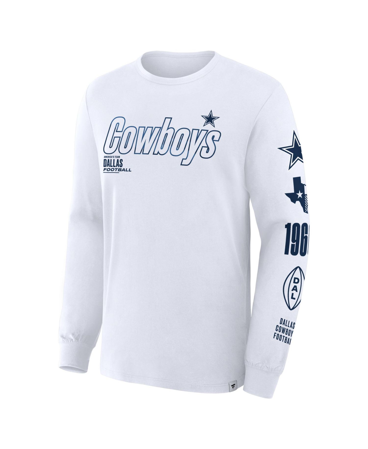 Men's White Dallas Cowboys Legacy Long Sleeve T-Shirt