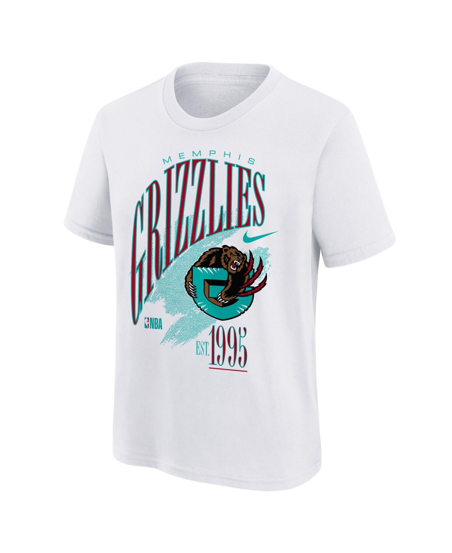Big Boys and Girls White Memphis Grizzlies Hardwood Classics Champs Max90 T-Shirt