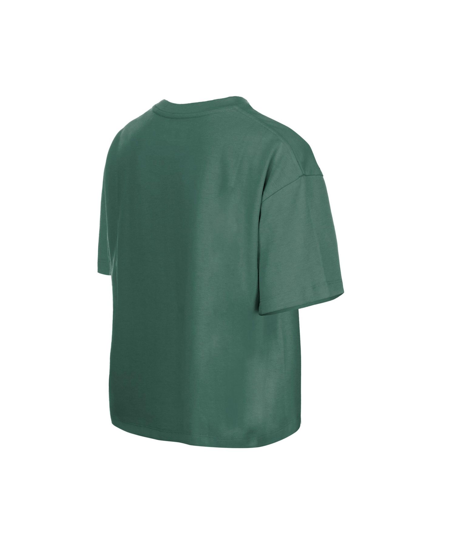 Women's Green Boston Red Sox City Connect Glitter Gel Cropped T-Shirt