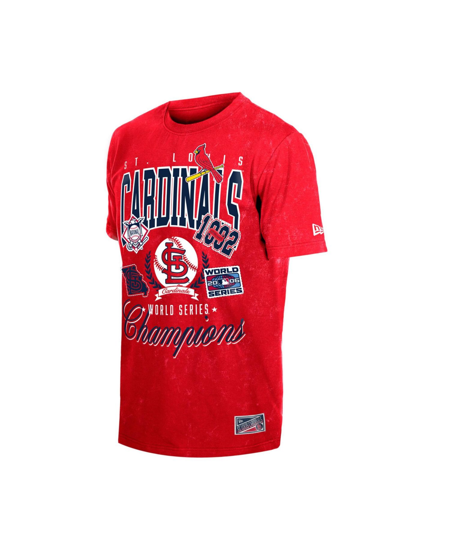 Men's Red St. Louis Cardinals Mineral Wash T-Shirt