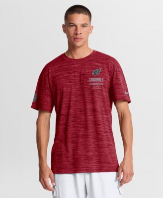 Men's Cardinal Arizona Cardinals Sideline Double Covered Dri-FIT Velocity T-Shirt