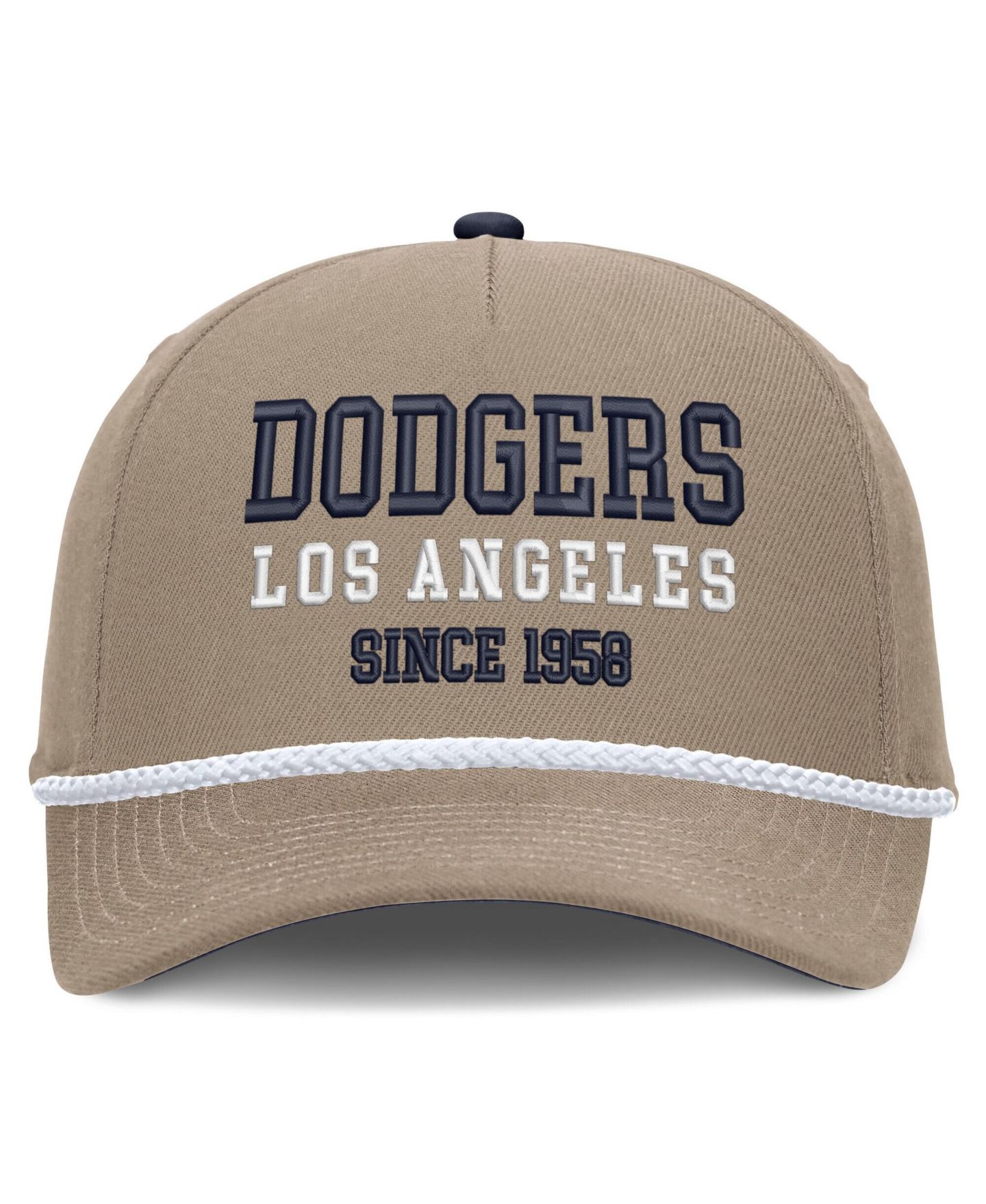 Мужская кепка Nike Khaki Los Angeles Dodgers Father's Day Rope Rise Adjustable Hat — фото 5