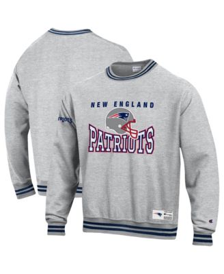 Men's Gray New England Patriots Reverse Weave Fleece Sweatshirt