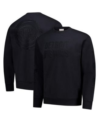 Men's Black Detroit Pistons Phantom Fleece Sweatshirt