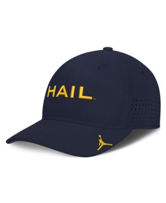 Men's Navy Michigan Wolverines Gameday Aerobill Swooshflex Dri-FIT Hat