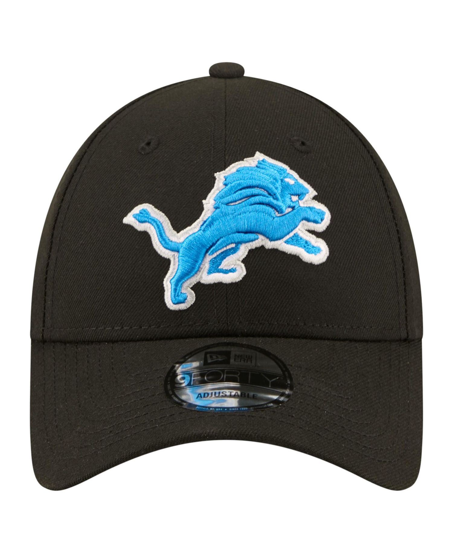 Men's Black Detroit Lions Core Team 9FORTY Adjustable Hat