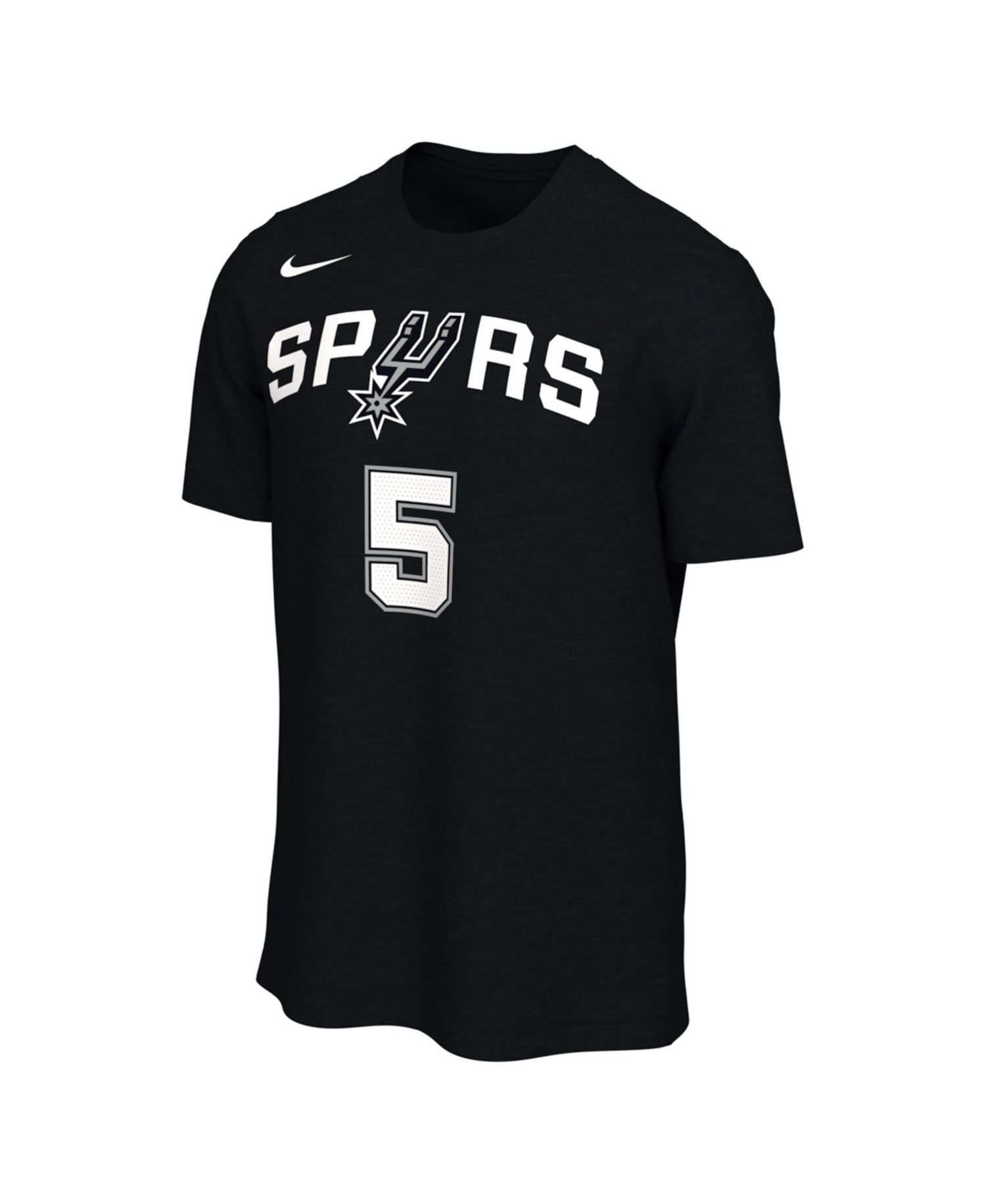 Men's and Women's Stephon Castle Black San Antonio Spurs Name & Number T-Shirt