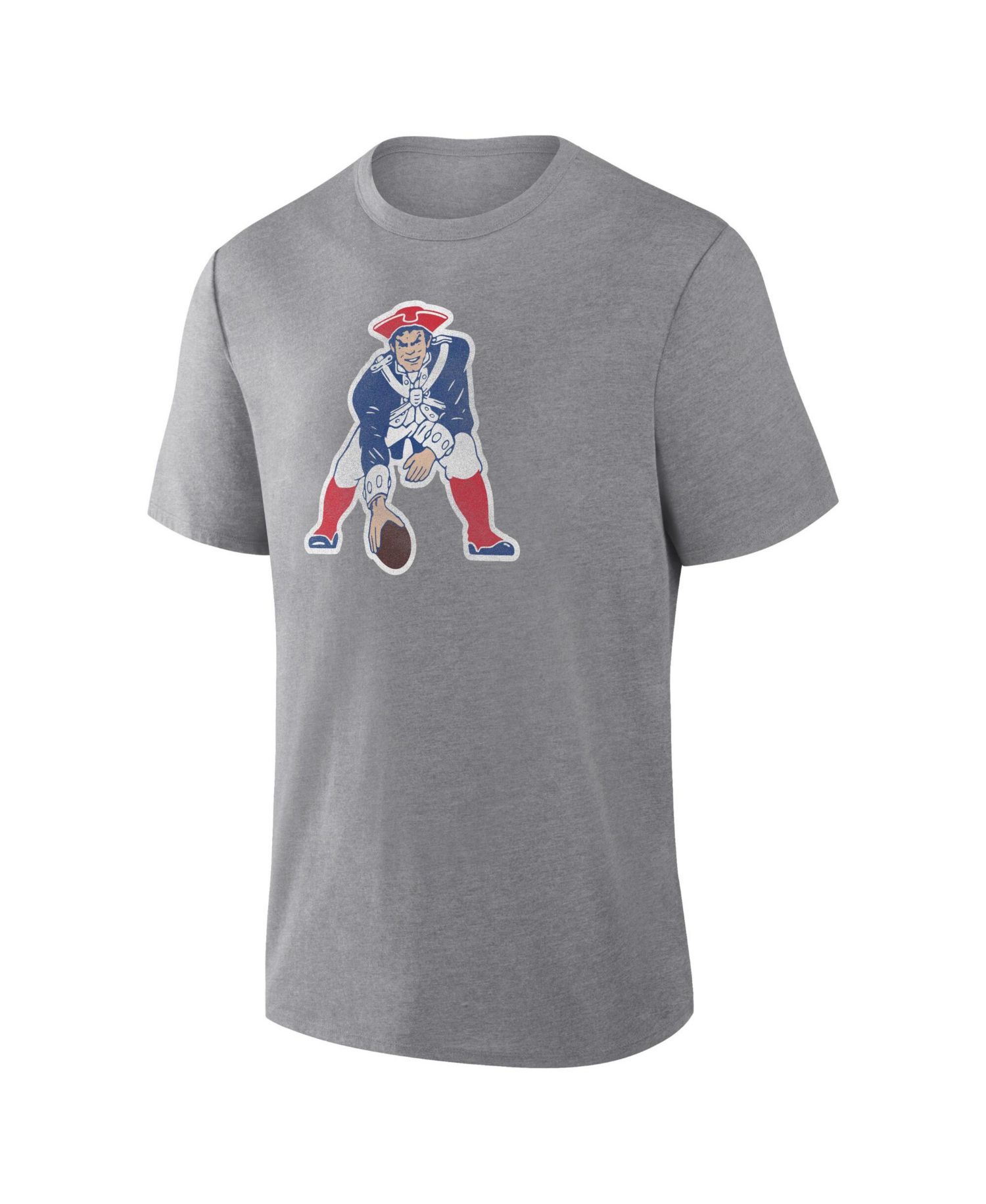 Men's Heather Gray New England Patriots Heritage Tribute Tri-Blend T-Shirt