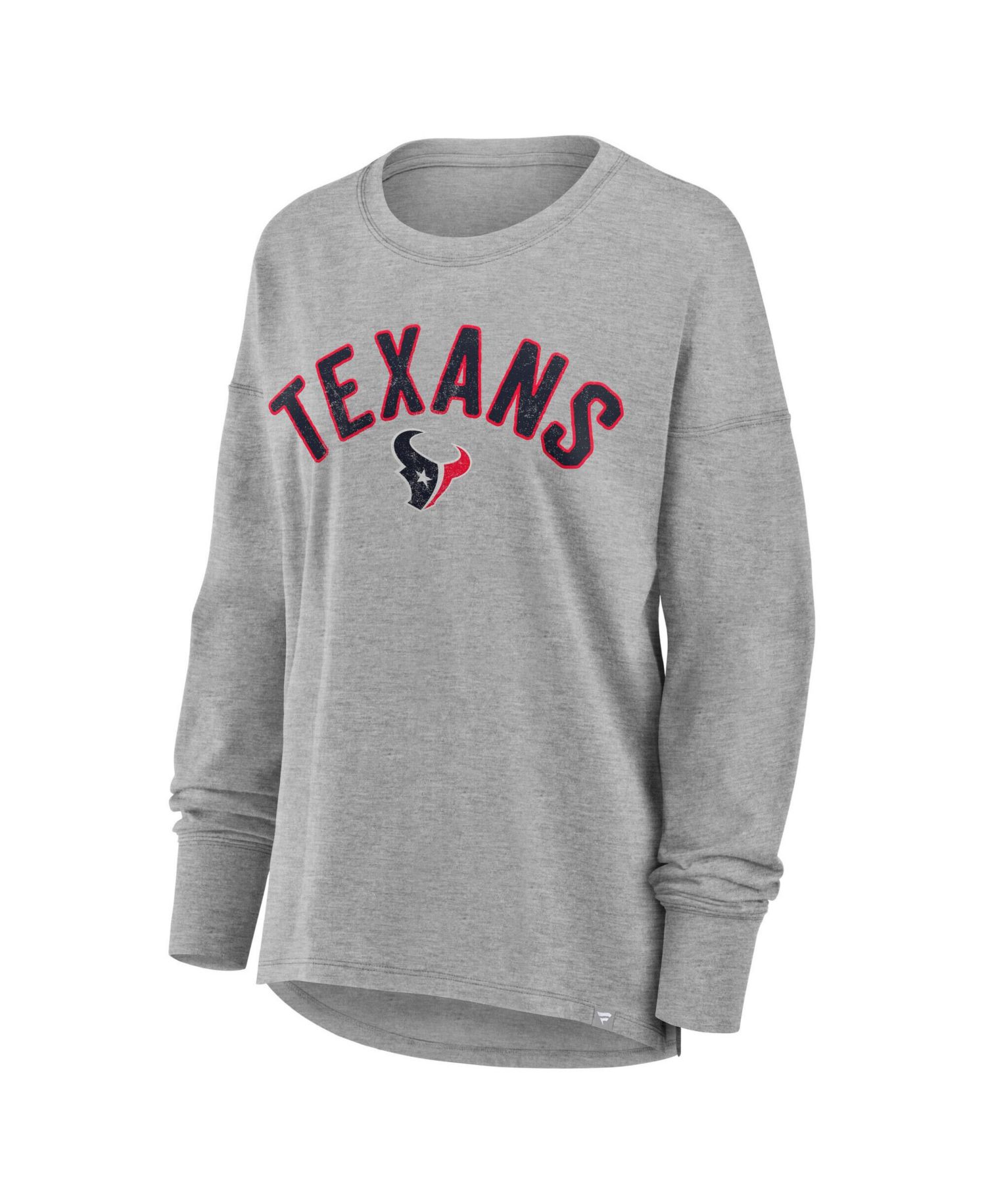 Women's Heather Gray Houston Texans Hometown Legacy Long Sleeve T-Shirt