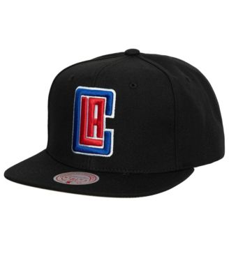 Men's Black LA Clippers Core Basic Snapback Hat