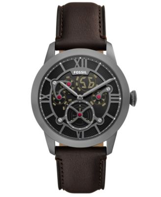 Men's Townsman Big Tic Two-Tone Leather Watch 42mm