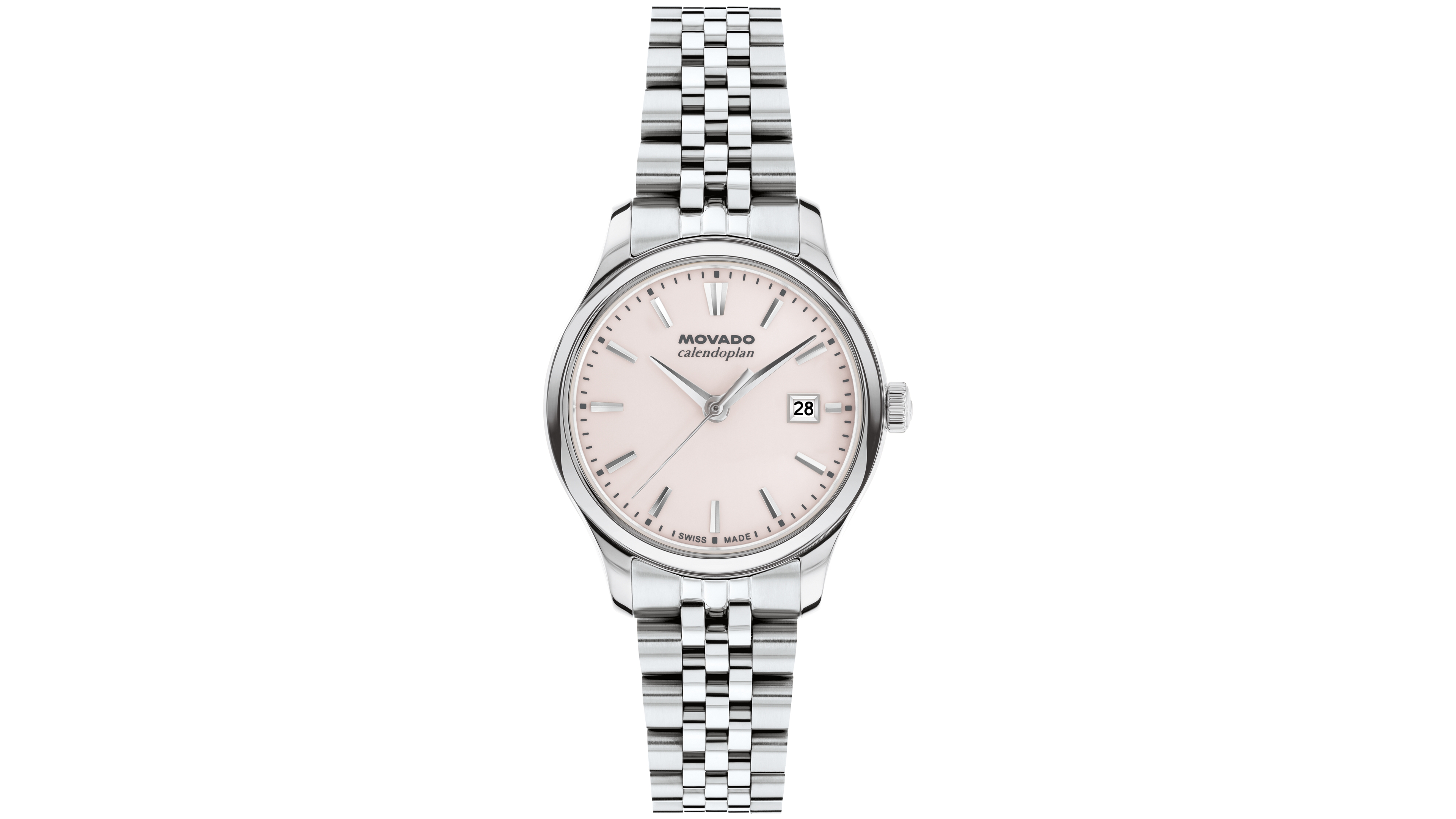 Movado Women's Calendoplan Swiss Quartz Stainless Steel Watch 27mm